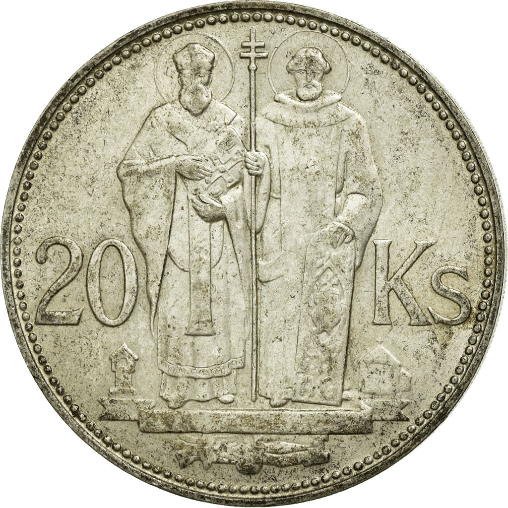 Coin, Slovakia, 20 Korun, 1941, VF(30-35), Silver, KM:7.1