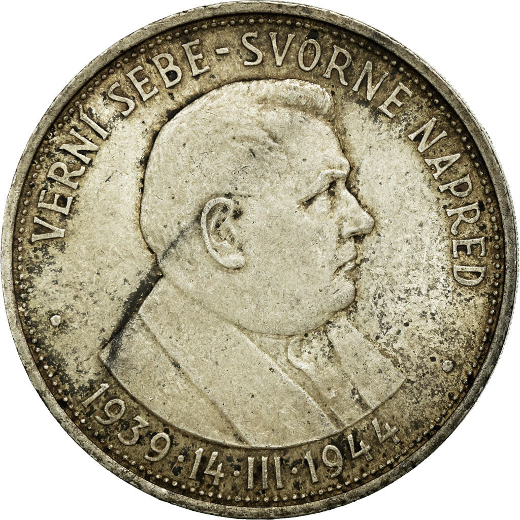 Coin, Slovakia, 50 Korun, 1944, F(12-15), Silver, KM:10