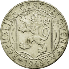 Coin, Czechoslovakia, 100 Korun, 1948, EF(40-45), Silver, KM:27