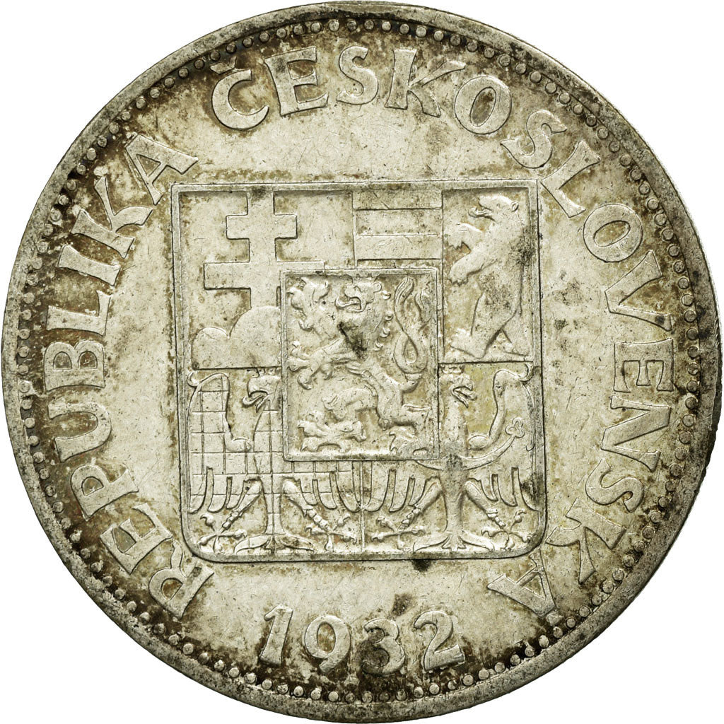 Coin, Czechoslovakia, 10 Korun, 1932, VF(30-35), Silver, KM:15