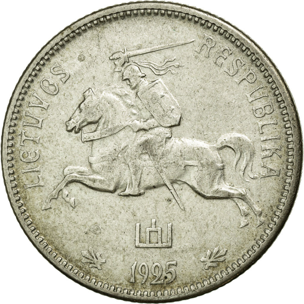 Coin, Lithuania, 2 Litu, 1925, King's Norton, VF(30-35), Silver, KM:77