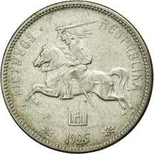 Coin, Lithuania, 2 Litu, 1925, King's Norton, VF(30-35), Silver, KM:77