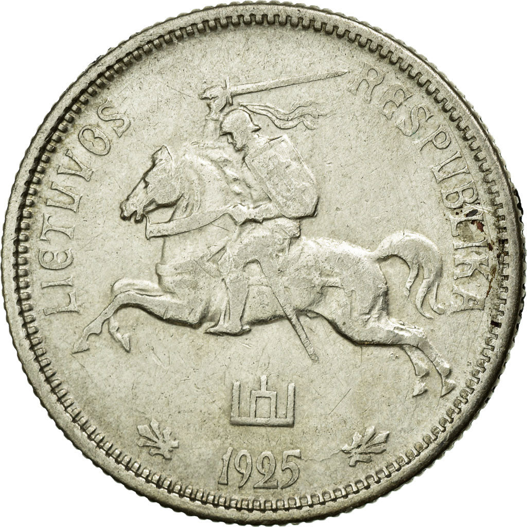 Moneta, Lituania, 2 Litu, 1925, King's Norton, BB, Argento, KM:77
