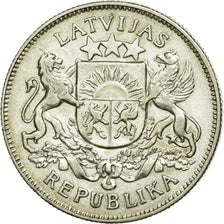 Coin, Latvia, 2 Lati, 1926, EF(40-45), Silver, KM:8