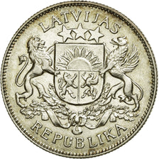 Moneda, Letonia, 2 Lati, 1926, MBC+, Plata, KM:8