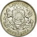 Moneda, Letonia, 2 Lati, 1926, MBC+, Plata, KM:8