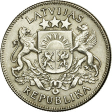Coin, Latvia, 2 Lati, 1925, EF(40-45), Silver, KM:8