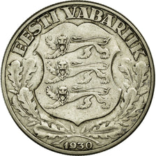 Monnaie, Estonia, 2 Krooni, 1930, TTB, Argent, KM:20