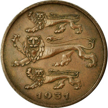 Coin, Estonia, 5 Senti, 1931, AU(50-53), Bronze, KM:11
