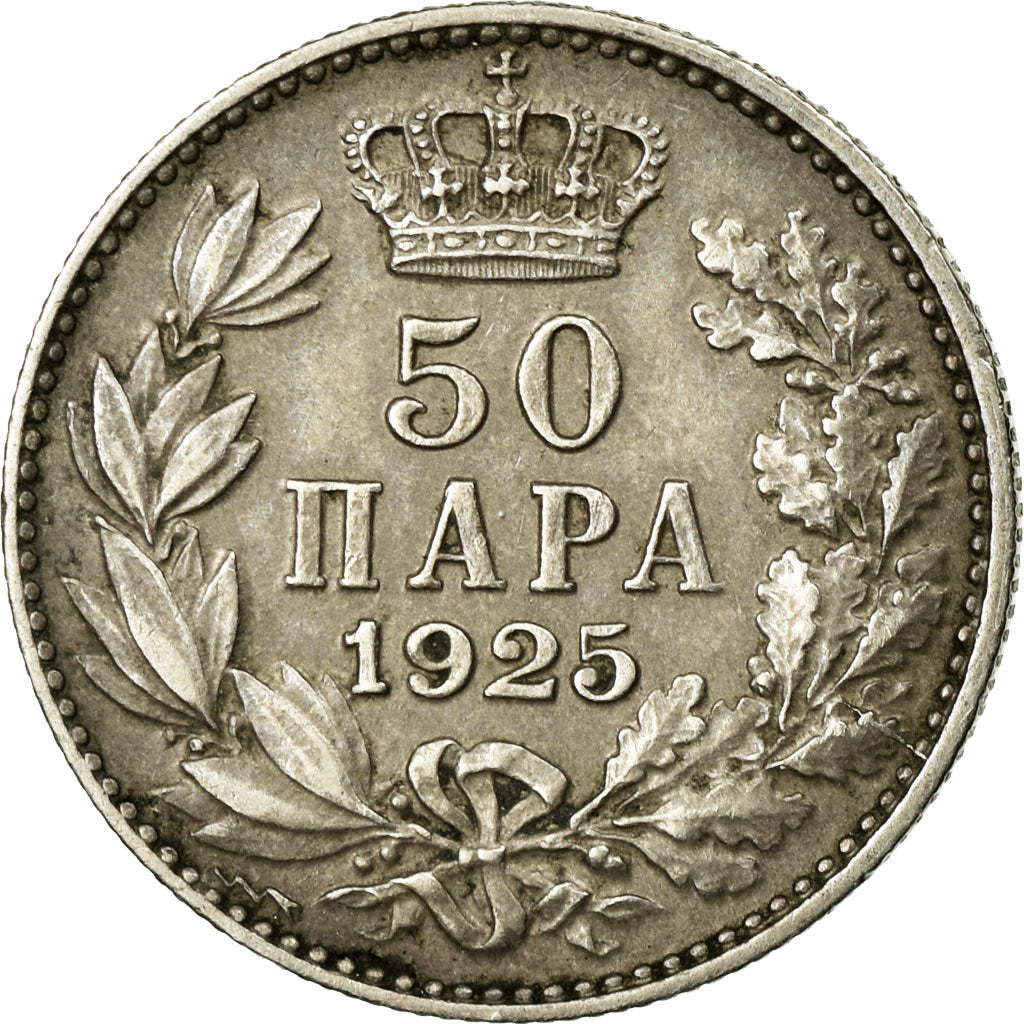 Coin, Yugoslavia, Alexander I, 50 Para, 1925, EF(40-45), Nickel-Bronze, KM:4