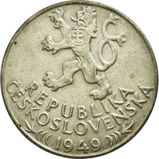 Coin, Czechoslovakia, 100 Korun, 1949, EF(40-45), Silver, KM:29