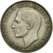 Coin, Yugoslavia, Alexander I, 2 Dinara, 1925, EF(40-45), Nickel-Bronze, KM:6