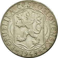 Coin, Czechoslovakia, 100 Korun, 1948, EF(40-45), Silver, KM:26