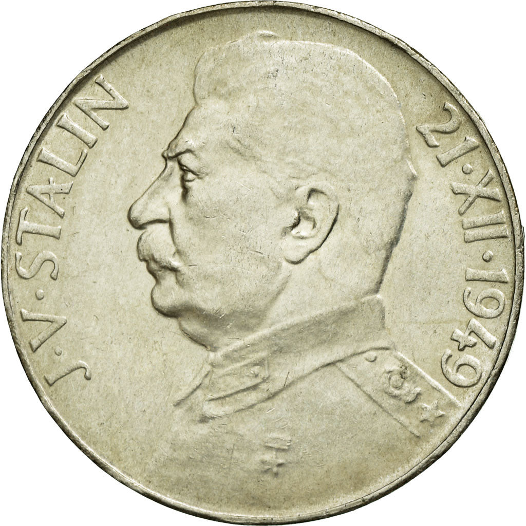 Coin, Czechoslovakia, 50 Korun, 1949, AU(55-58), Silver, KM:28