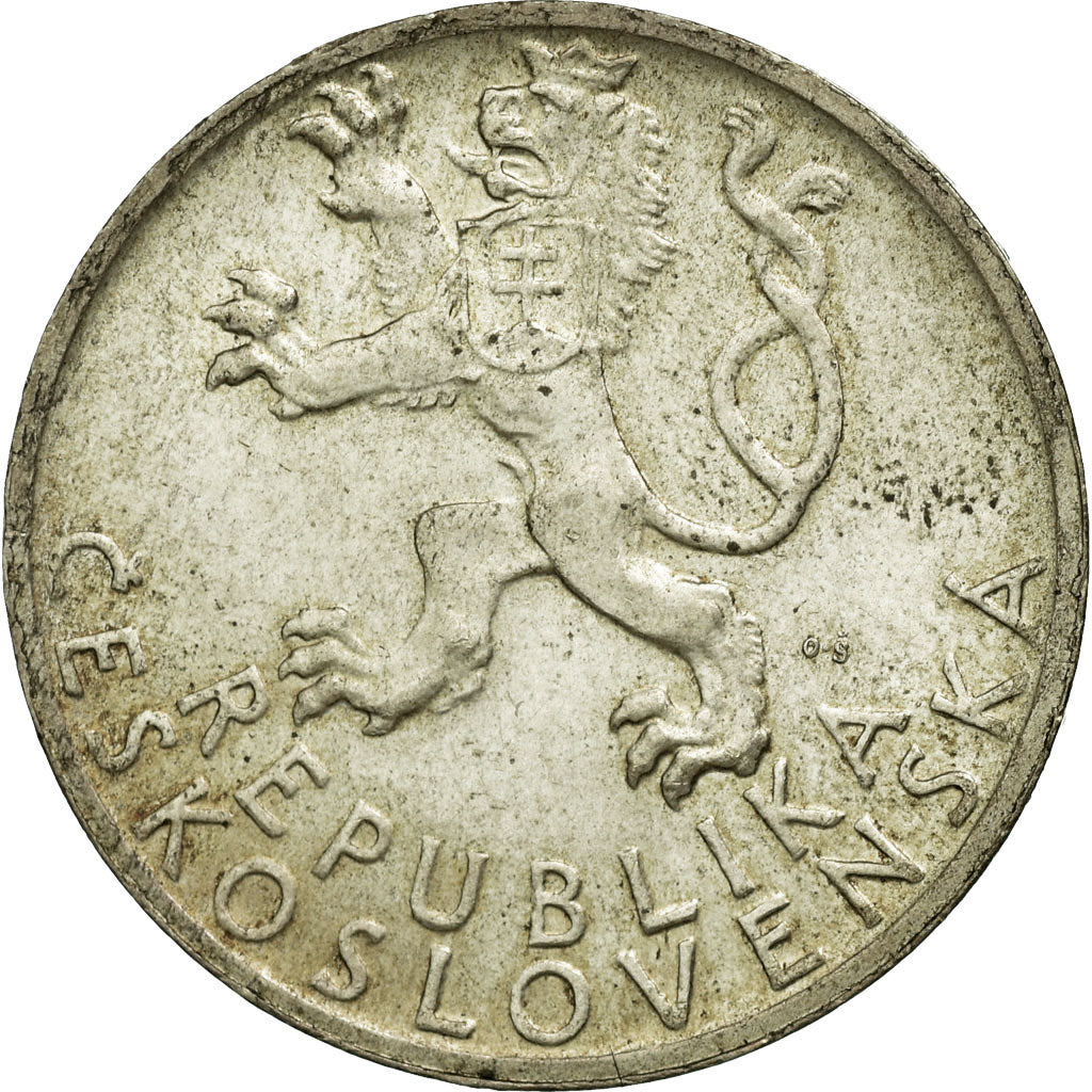 Coin, Czechoslovakia, 50 Korun, 1947, VF(30-35), Silver, KM:24