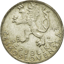 Coin, Czechoslovakia, 50 Korun, 1947, VF(30-35), Silver, KM:24