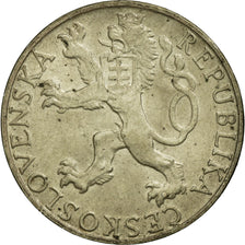 Coin, Czechoslovakia, 50 Korun, 1948, EF(40-45), Silver, KM:25