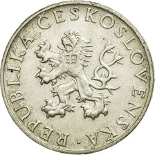 Coin, Czechoslovakia, 10 Korun, 1955, EF(40-45), Silver, KM:42