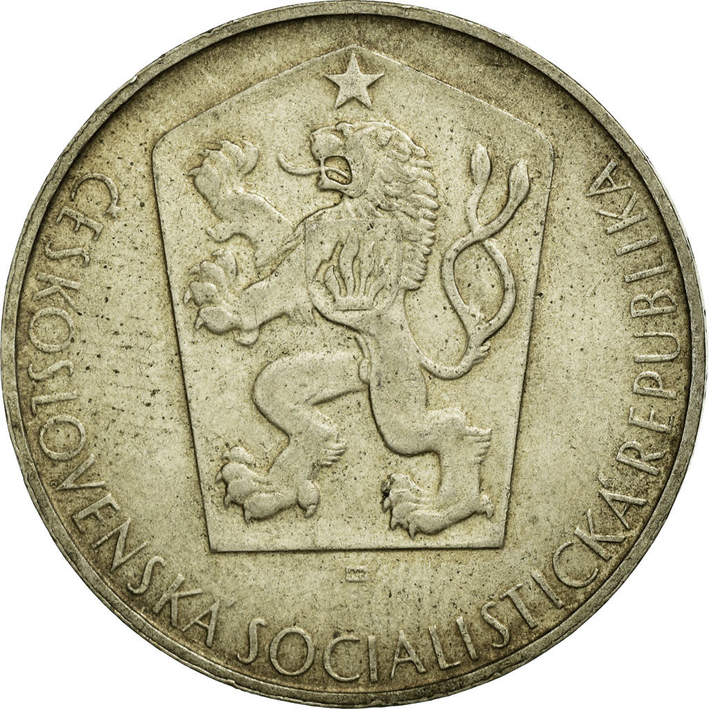 Moneta, Cecoslovacchia, 10 Korun, 1964, MB+, Argento, KM:56