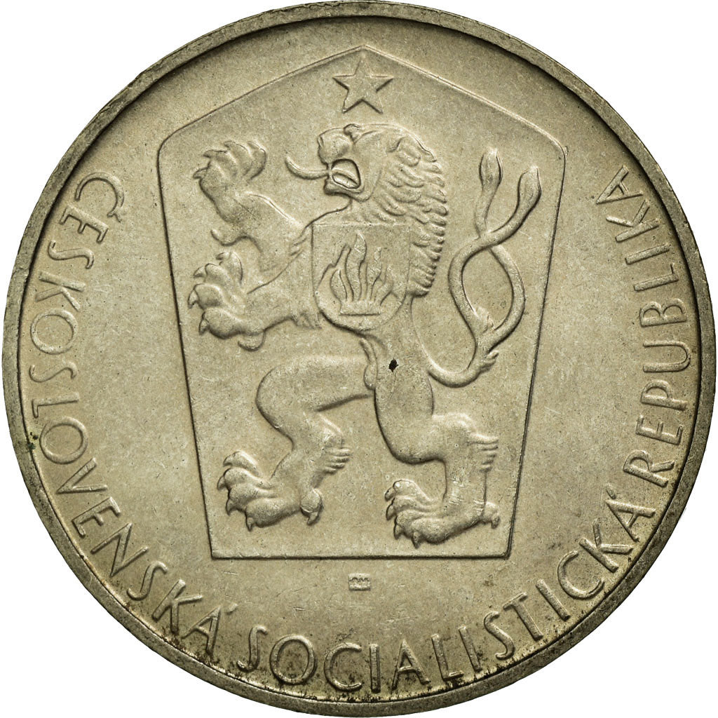 Coin, Czechoslovakia, 10 Korun, 1964, EF(40-45), Silver, KM:56