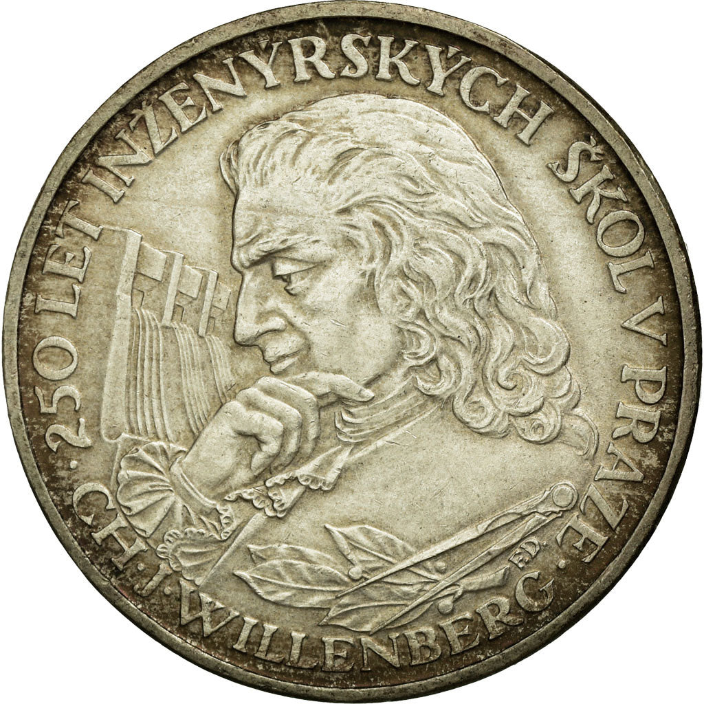 Coin, Czechoslovakia, 10 Korun, 1957, EF(40-45), Silver, KM:47.1