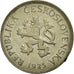 Coin, Czechoslovakia, 5 Korun, 1925, VF(20-25), Copper-nickel, KM:10