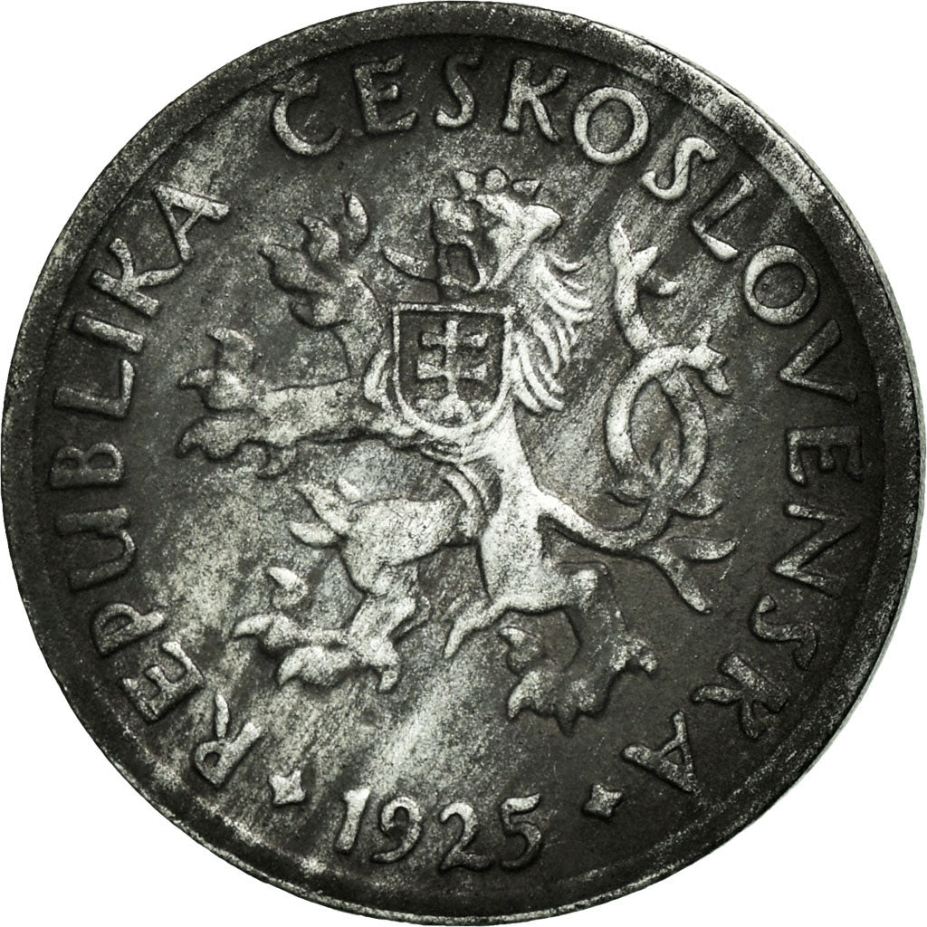 Coin, Czechoslovakia, 2 Halere, 1923, EF(40-45), Zinc, KM:5