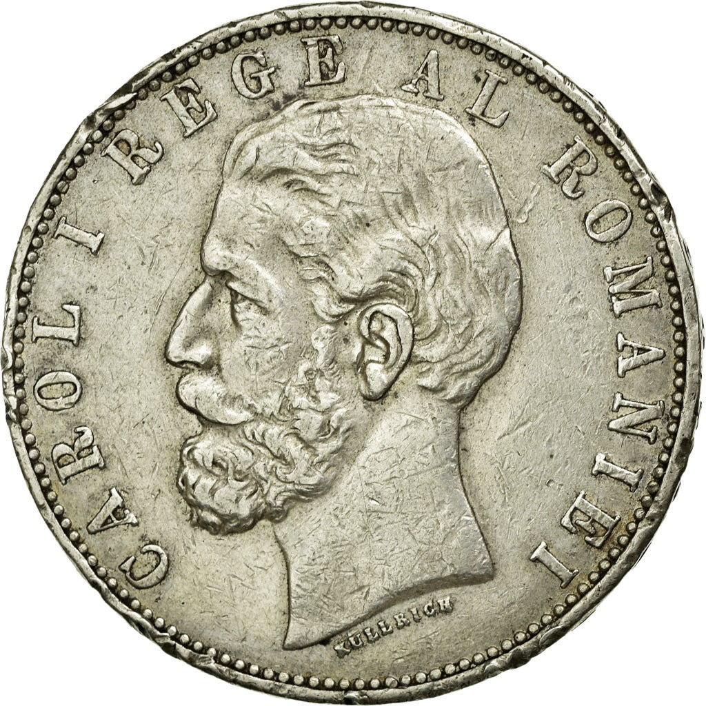 Coin, Romania, Carol I, 5 Lei, 1883, VF(20-25), Silver, KM:17.1