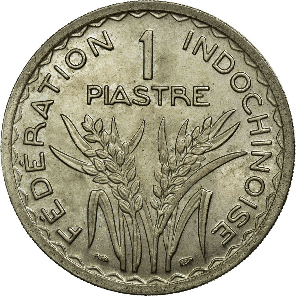 Coin, FRENCH INDO-CHINA, Piastre, 1947, Paris, EF(40-45), Copper-nickel, KM:32.2