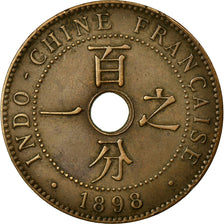 Coin, FRENCH INDO-CHINA, Cent, 1898, Paris, EF(40-45), Bronze, KM:8
