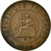 Coin, FRENCH INDO-CHINA, Cent, 1886, Paris, VF(30-35), Bronze, KM:1