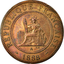 Coin, FRENCH INDO-CHINA, Cent, 1888, Paris, EF(40-45), Bronze, KM:1
