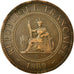 Coin, FRENCH INDO-CHINA, Cent, 1889, Paris, VF(30-35), Bronze, KM:1