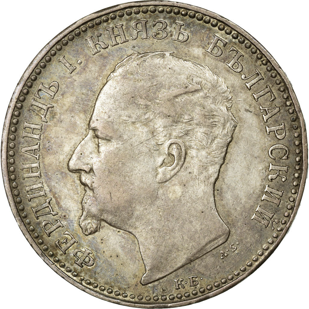 Monnaie, Bulgarie, Ferdinand I, Lev, 1891, Kormoczbanya, Hungary, TTB, Argent