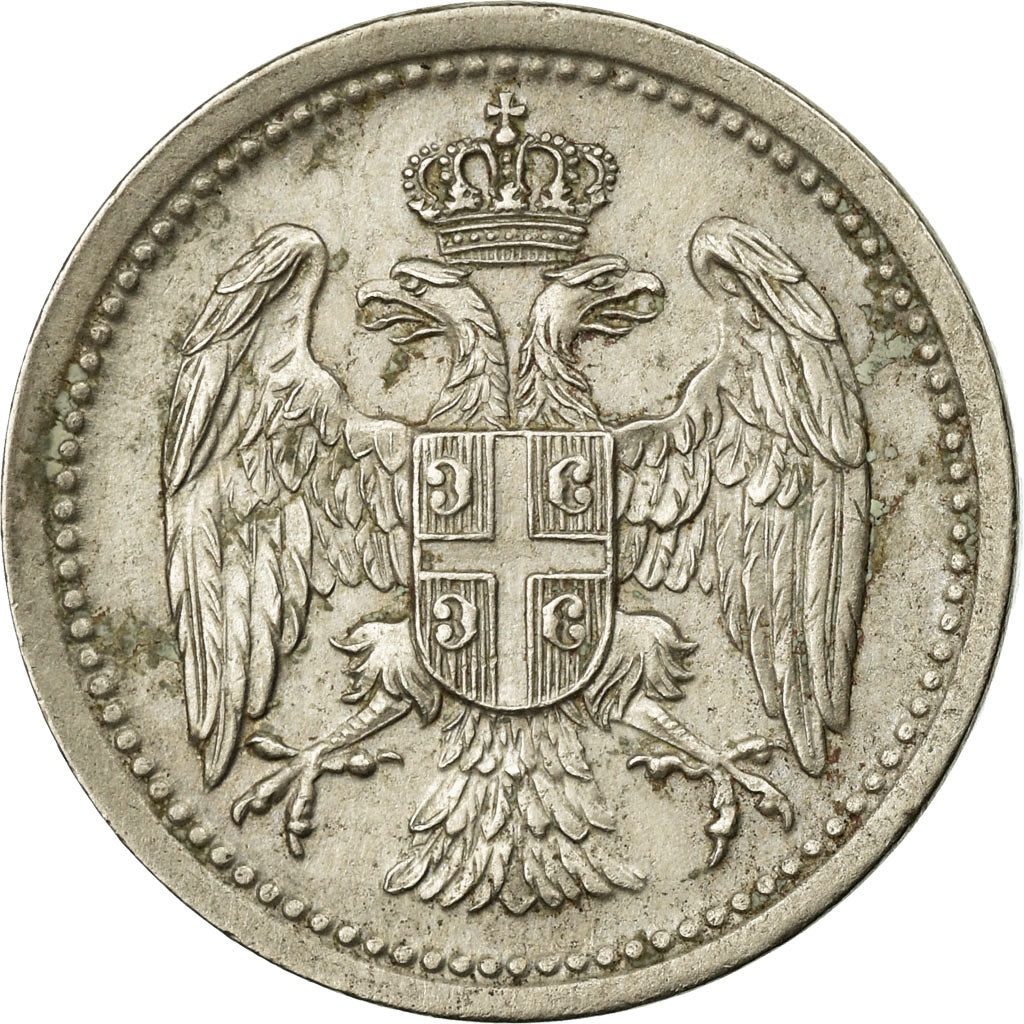 Coin, Serbia, Milan I, 10 Para, 1912, EF(40-45), Copper-nickel, KM:19