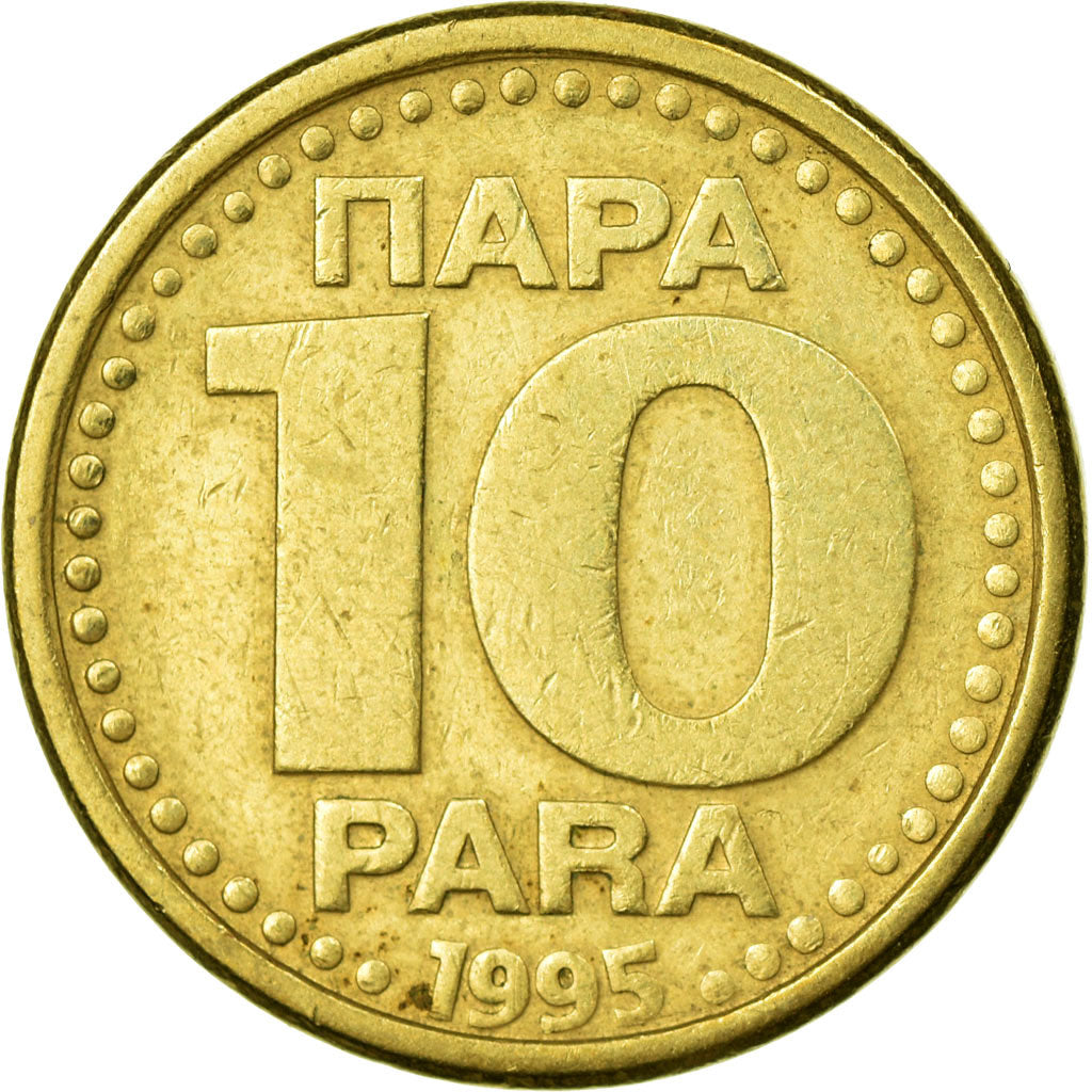 Coin, Yugoslavia, 10 Para, 1995, EF(40-45), Brass, KM:162.2
