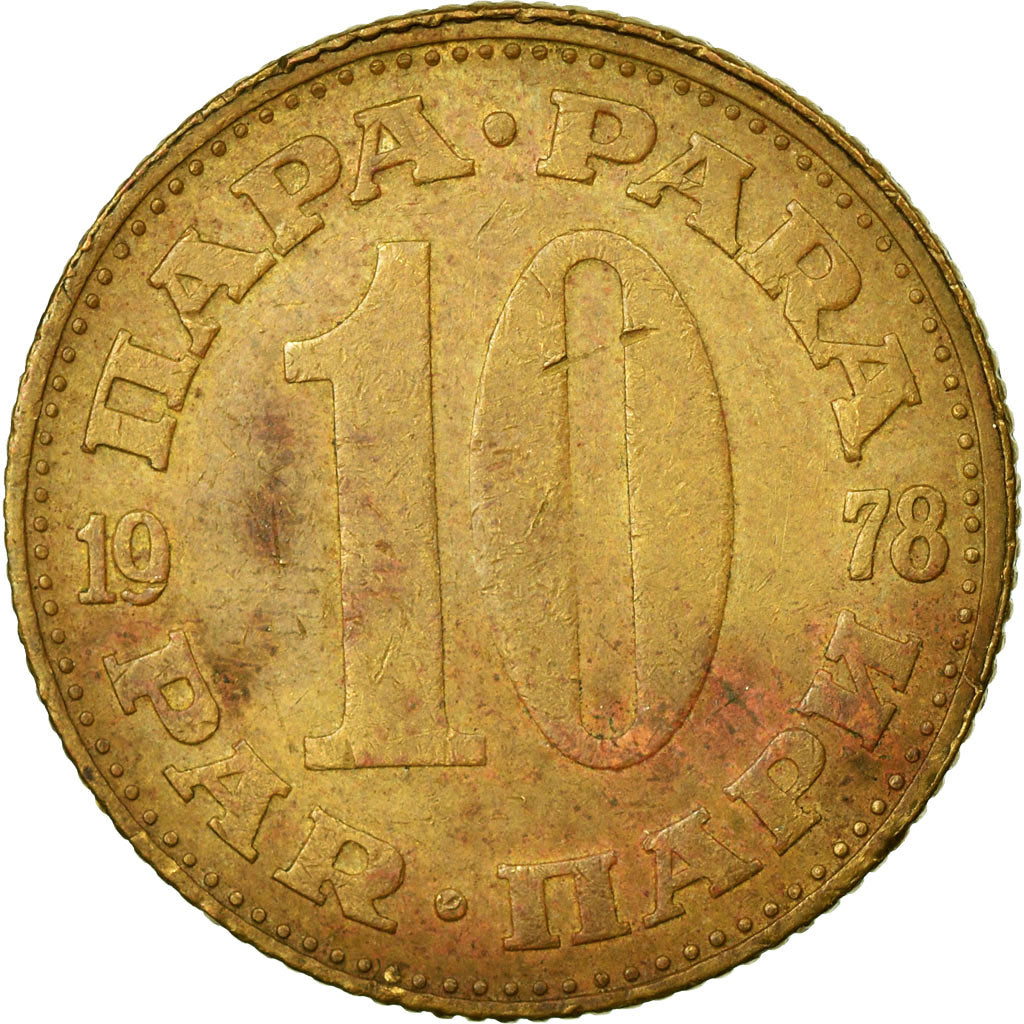 Monnaie, Yougoslavie, 10 Para, 1978, TB, Laiton, KM:44