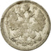 Coin, Russia, Nicholas II, 15 Kopeks, 1900, Saint-Petersburg, VF(30-35), Silver