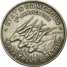 Coin, Cameroon, 50 Francs, 1960, Paris, EF(40-45), Copper-nickel, KM:13