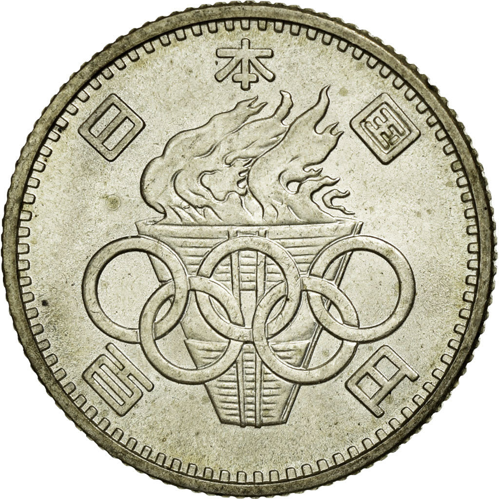 Coin, Japan, Hirohito, 100 Yen, 1964, EF(40-45), Silver, KM:79