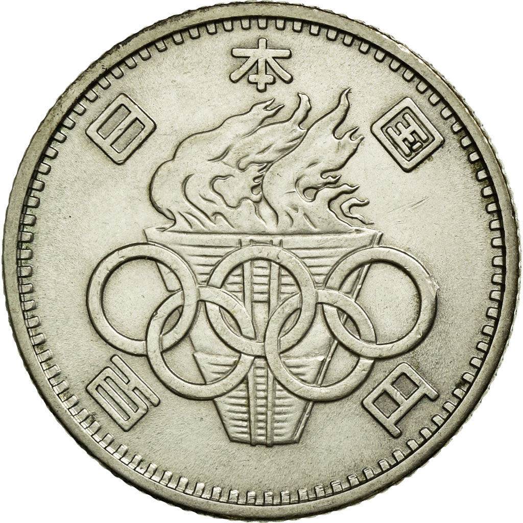 Coin, Japan, Hirohito, 100 Yen, 1964, EF(40-45), Silver, KM:79