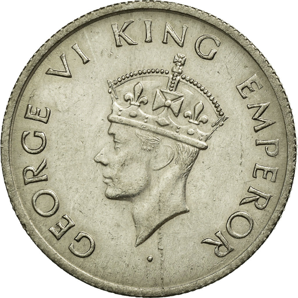 Monnaie, INDIA-REPUBLIC, 1/2 Rupee, 1946, Mumbai, Bombay, TTB, Nickel, KM:Pn2