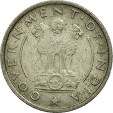 Coin, INDIA-REPUBLIC, 1/4 Rupee, 1950, VF(30-35), Nickel, KM:5.1