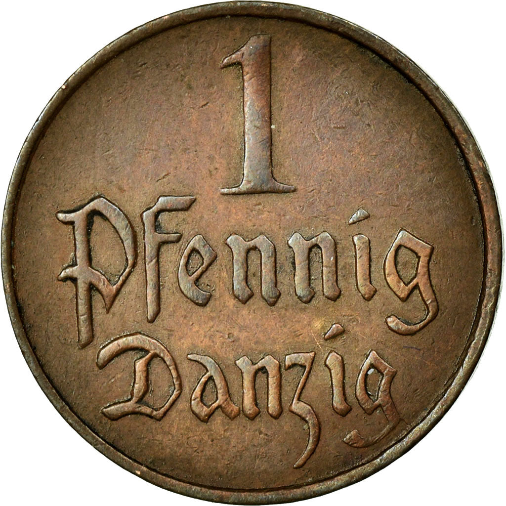 Coin, DANZIG, Pfennig, 1930, Warsaw, EF(40-45), Bronze, KM:140