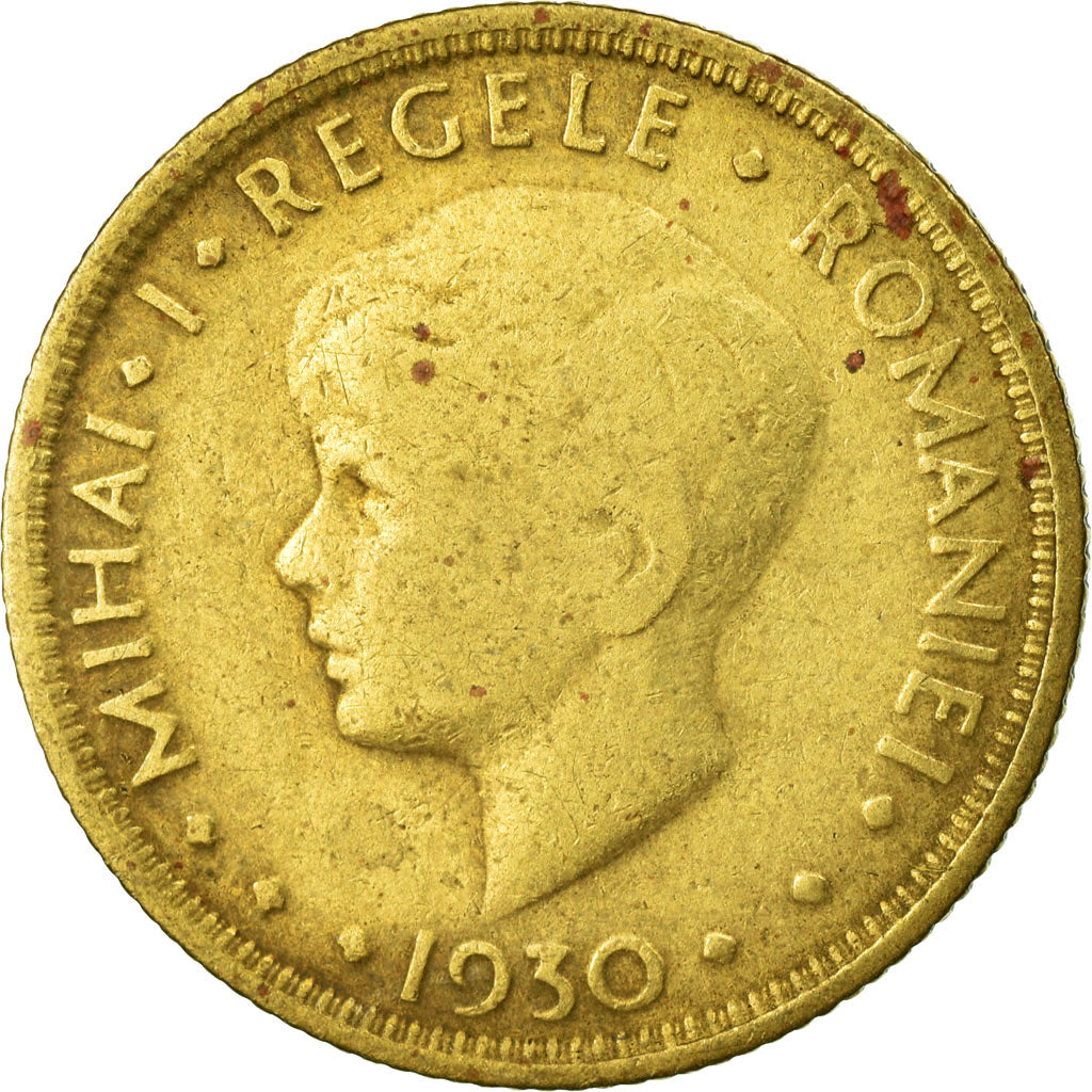 Coin, Romania, Mihai I, 5 Lei, 1930, VF(30-35), Nickel-brass, KM:48