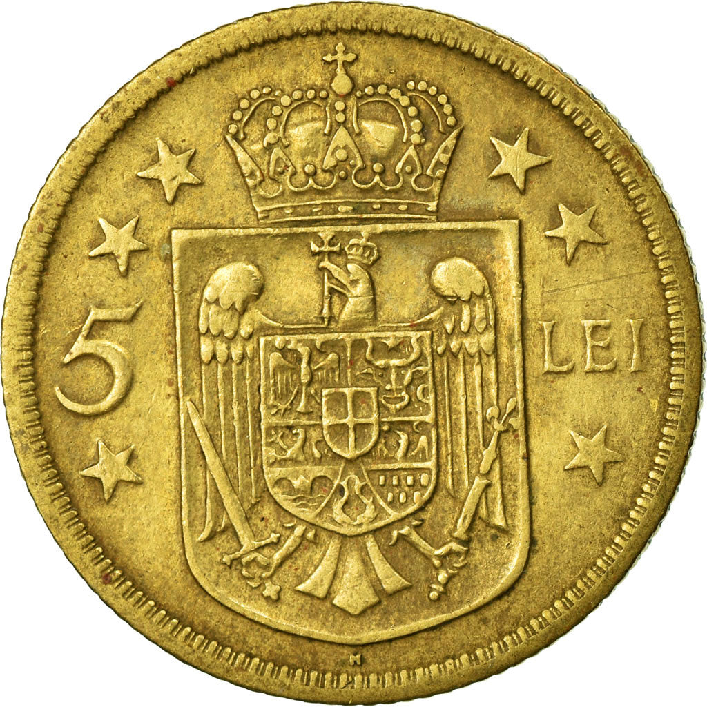 Coin, Romania, Mihai I, 5 Lei, 1930, VF(30-35), Nickel-brass, KM:48