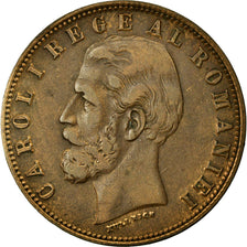 Coin, Romania, Carol I, 5 Bani, 1882, EF(40-45), Copper, KM:19