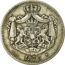 Coin, Romania, Carol I, 2 Lei, 1875, EF(40-45), Silver, KM:8