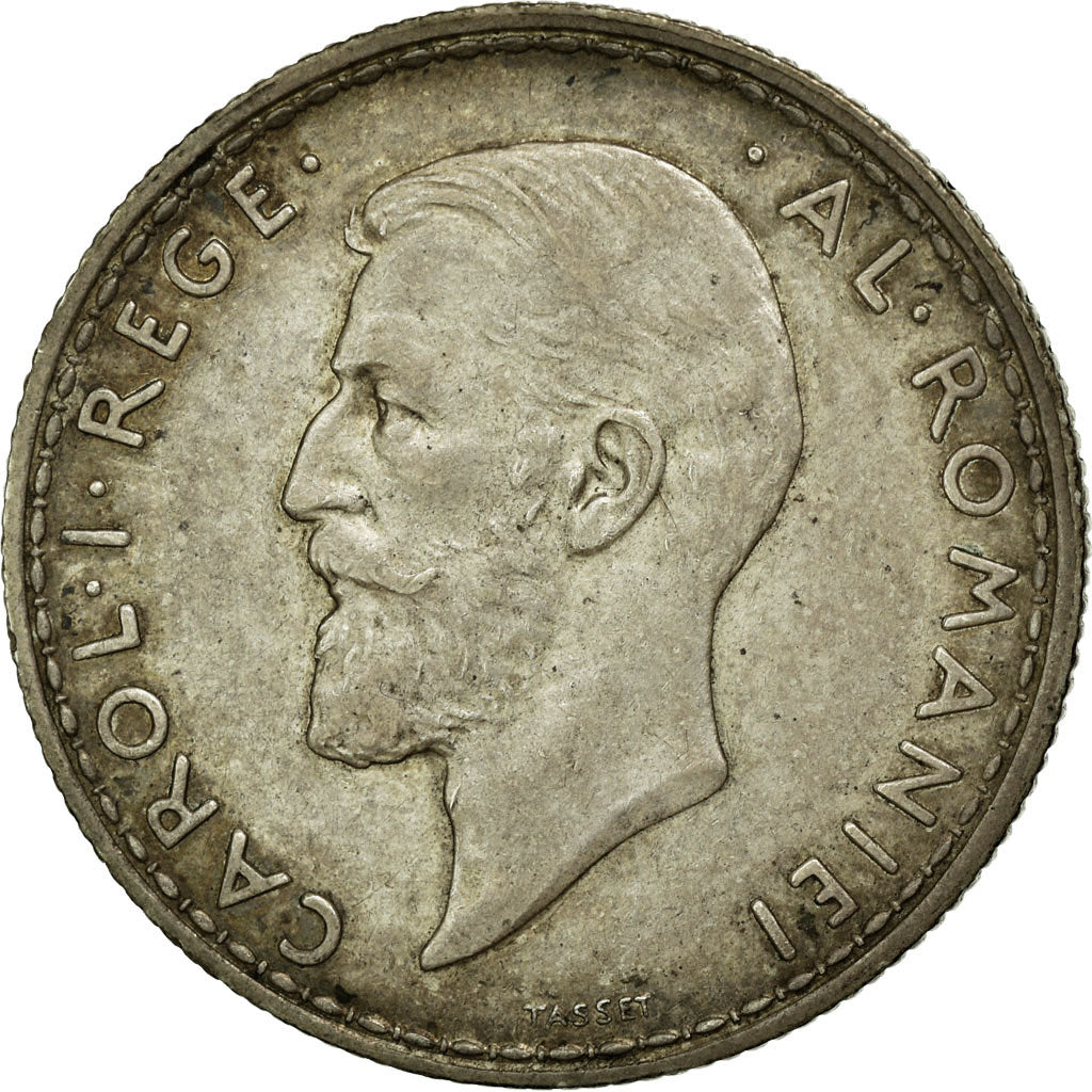 Coin, Romania, Carol I, 2 Lei, 1914, EF(40-45), Silver, KM:43