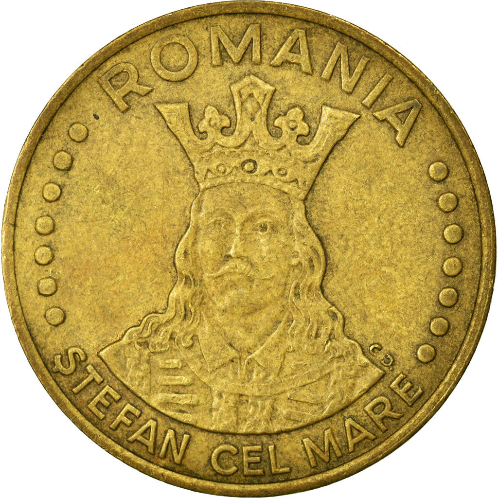 Coin, Romania, 20 Lei, 1991, VF(30-35), Brass Clad Steel, KM:109